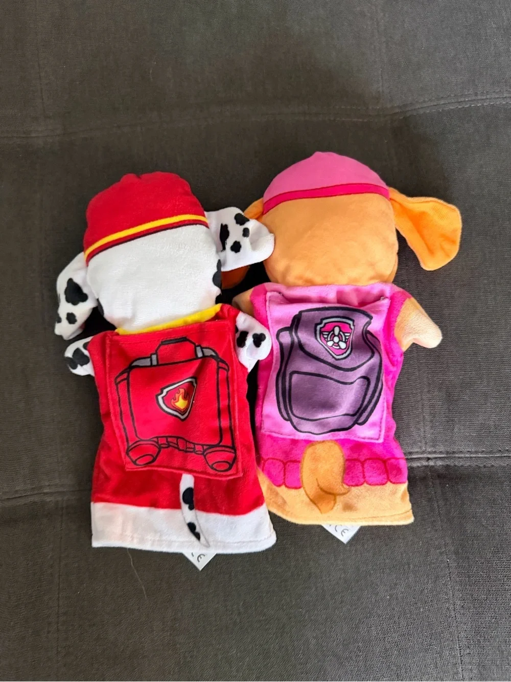 Melissa & Doug Paw Patrol Plush Puppets in Red and Pink